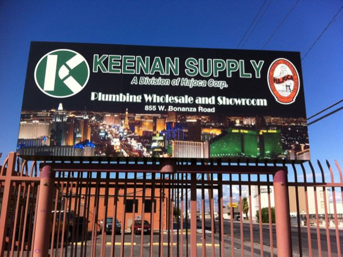 Keenan Supply Las Vegas billboard