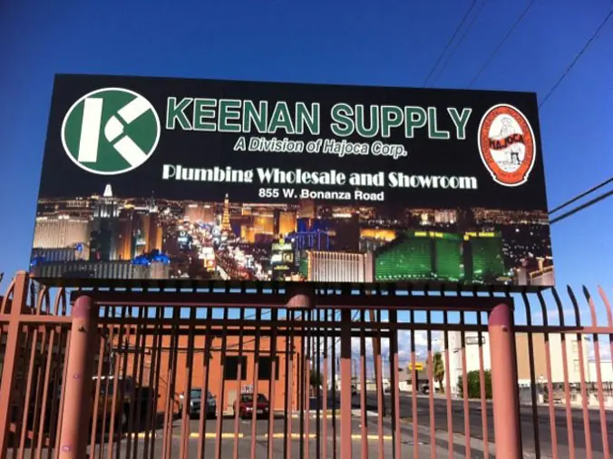 Keenan Supply Las Vegas billboard